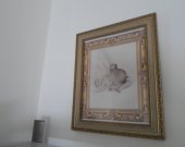 Framed Print - Sleeping Newborn Baby with Butterfly Wings