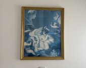 Framed Wall Art - Cherub Sculpting Angels