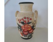 Clay Vase with Painted Artwork