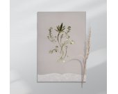 Off-White Floral Themed - Foil Stamped Wedding Card