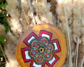 Handmade Hagall Rune on Catalpa