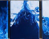 💧 ?Call of Water? ? 3 Acrylic Canvas Paintings, 1520 cm Bring calm and harmony to your space! 🌊 ✨ Brand new, ready to