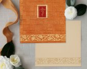 Mango Handmade Shimmer Embossed Wedding Invitation