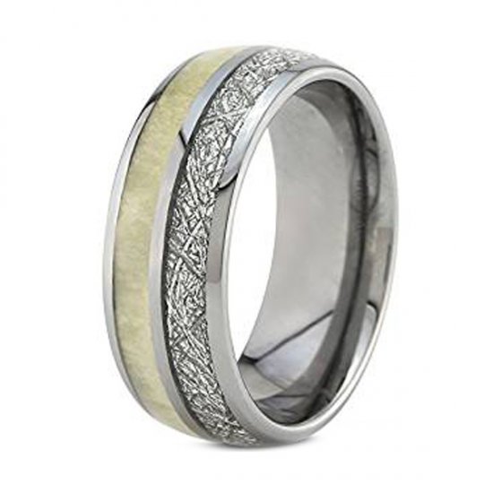 Coi Tungsten Carbide Antler Meteorite Wedding Band Ring Tg4689 On Coi Tungsten Carbide Antler Meteorite Wedding Band Ring Tg4689