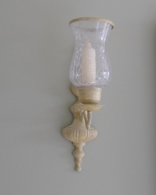 Candle Lamp Wall Dcor with Candle - Set of 2