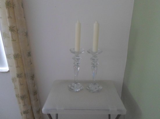 Crystal Candle Holders - Set of 2