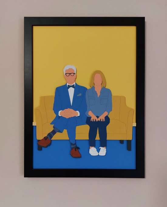 Handmade The Good Place wood wall art