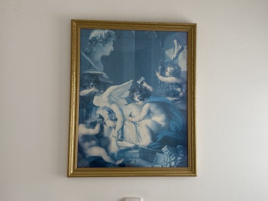 Framed Wall Art - Cherub Sculpting Angels