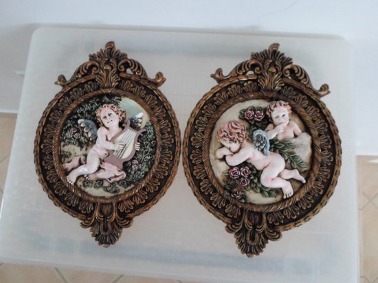 Cherubs 3-D Wall Decor - Set of 2