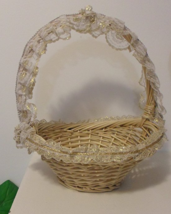 Wicker Basket with Handle