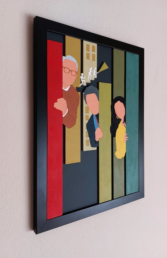 Handmade Only Murders in the Building wood wall art