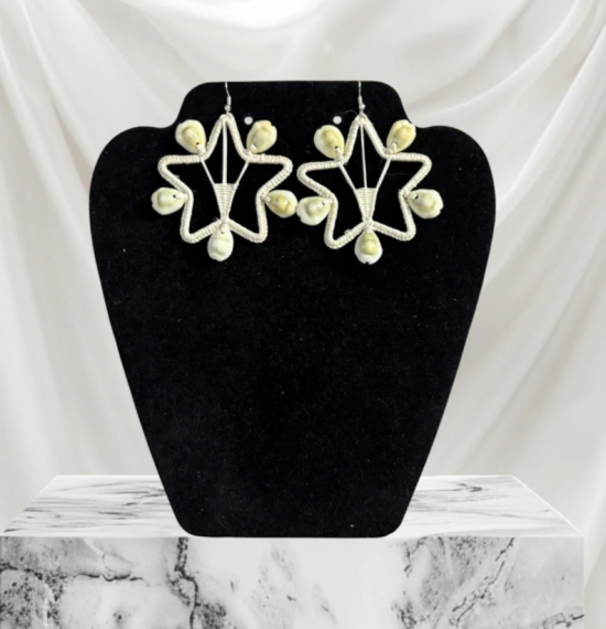 New Style Earrings Handmade Star Cowrie Shell