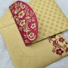 Wine Red Shimmery Laser Cut Wedding Invitation
