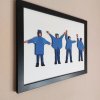 Handmade The Beatles Help! wood wall art