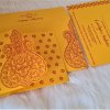 Mustard Yellow Paisley Themed Wedding Invitation