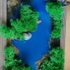 Handmade Artwork in a 2217 cm Photo Frame with Stand, Moss, and Natural Elements