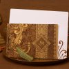 Brown Shimmery Wedding Invitation