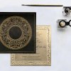 Black Wooly Screen Printed Wedding Card