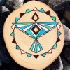 Handmade Limpid Falcon Amulet on Ash-Tree