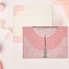 Baby Pink Handmade Cotton Embossed Wedding Card Baby Pink Handmade Cotton Embossed Wedding Card