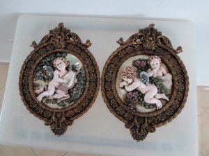 Cherubs 3-D Wall Decor - Set of 2