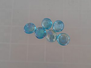 Glass Stones - One (1) Pound Light Blue