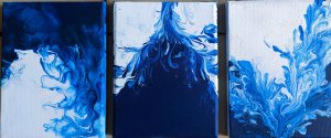 💧 ?Call of Water? ? 3 Acrylic Canvas Paintings, 1520 cm Bring calm and harmony to your space! 🌊 ✨ Brand new, ready to