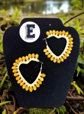 Hoop handmade earrings for women