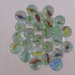 Glass Stones - One (1) Pound Clear Marbles with Multi-Color Interior