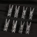Mini Clear Plastic Decorative Clothespins - Set of 50