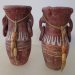 Burgundy Clay Vases - Set of 2