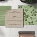Sage Green Matte Floral Themed - Screen Printed Wedding Invitation