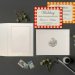 White Matte Foil Stamped Wedding Card