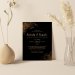 Black Shimmery Wedding Invitation: Celestial-Soiree