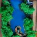 Small Handmade Framed Artwork 2217 cm with Moss and Natural Materials
