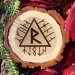 Handmade Storm of the Gods Runic Stave on Oak