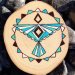 Handmade Limpid Falcon Amulet on Ash-Tree
