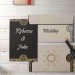 Light Grey Shimmery Floral Themed - Screen Printed Wedding Card