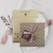 Purple Shimmery Screen Printed Wedding Invitation