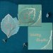 Turquoise Handmade Cotton Floral Themed - Foil Stamped Wedding Card